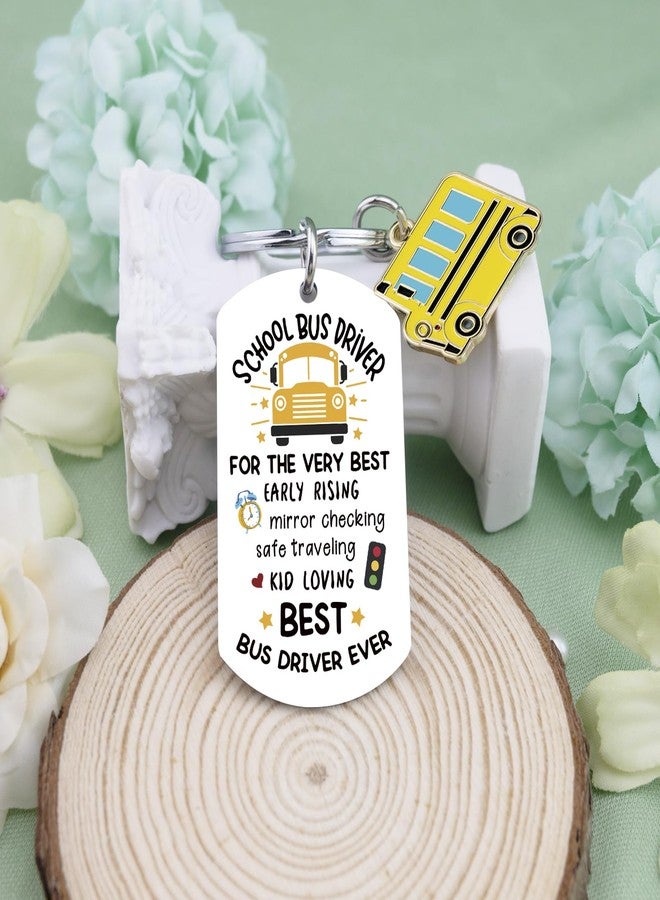 igvean Bus Driver Appreciation Gifts School Bus Driver Gifts Buses Drivers Keychain Valentine Birthday Retirement Gift for Buses Drivers Back to School Gift - Image 5